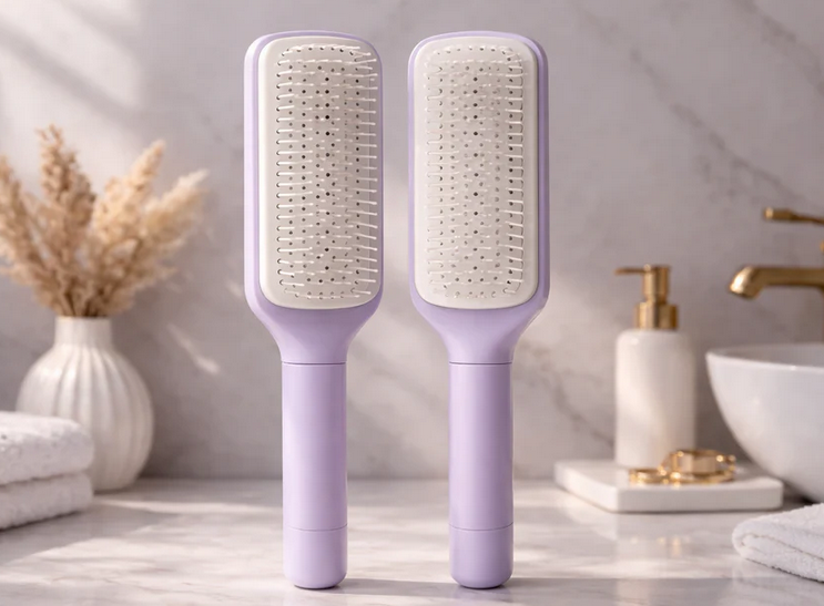 La Brosse Magique Auto-Nettoyante – Cheveux Retirés en 1 Seconde